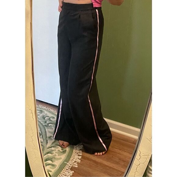 TORY BURCH wide leg high rise pants M - Picture 9 of 9